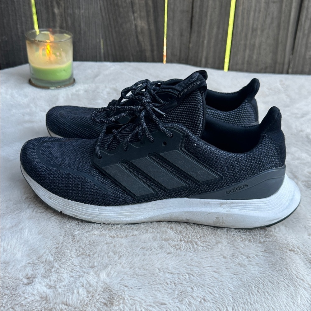 Adidas Black and White Athletic Sneakers Size 10